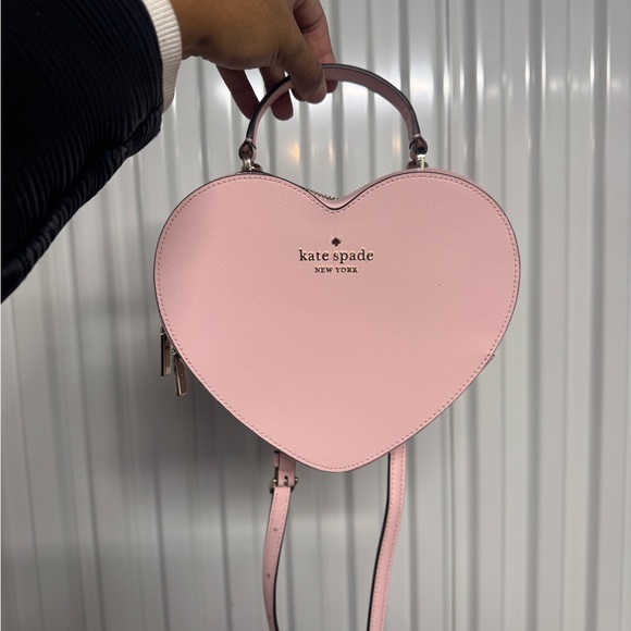 Kate Spade Pink Heart-Shaped Crossbody Bag - Picture 1 of 3
